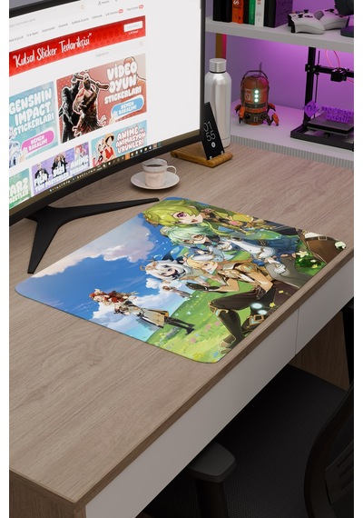 Sucrose Genshin Impact Anime Oyuncu V5 - 48x40 Xl Gaming Mouse Pad Fare Altlığı
