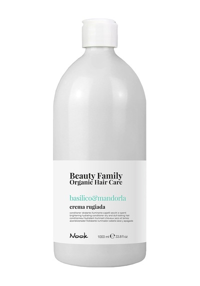 Nook Beauty Family Kuru Mat Saçlar Için Fesleğen Badem Argan Özlü Nemlendirici Besleyici Saç Kremi 1 L