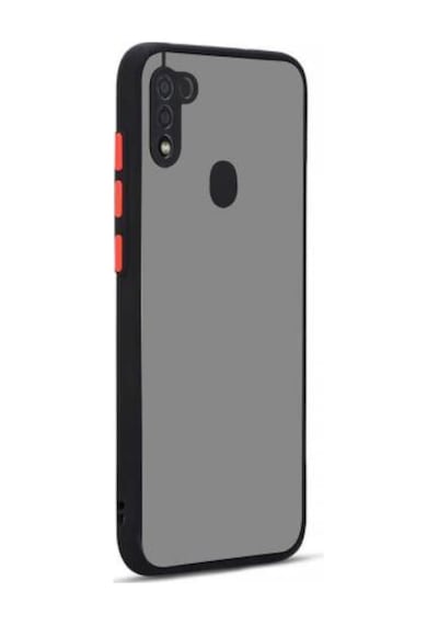 Galaxy A11 Kılıf Zore Hux Düğme Ve Kapak Zıt Renk Kılıf