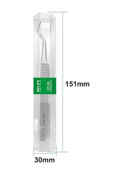 Relife St-20 Paslanmaz Çelik Hassas Anti-statik Eğik Entegre Cımbızı