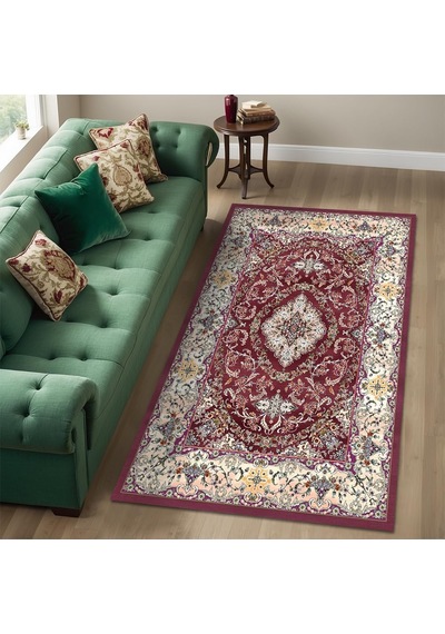 Jesse Kadife Kaymaz Pamuk Tabanlı Yıkanabilir Antibakteriyel Salon Halısı 120x180 Genel