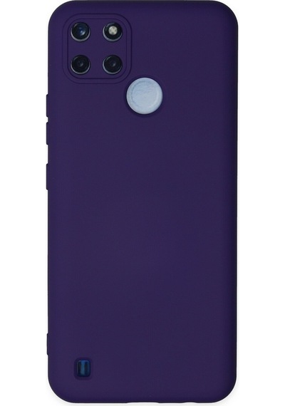 Realme Uyumlu C21y Kapak İçi Kadife Kamera Korumalı Lansman Silikon Kılıf