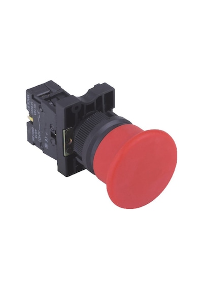 Lay5-ec42 Plastik Yaylı Acil Stop Butonu Nc