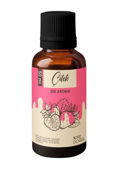 Sek Aroma Hazır Karışım Çilek Kiti - Hazır Karışım Çilek Aroması 50 ML - 5 L Uyumlu