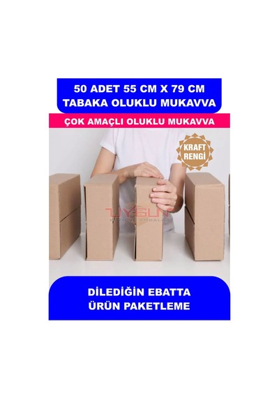 50 Adet 55cm X 79cm Baskısız Tabaka Oluklu Mukavva, Çocuk Etkinlik Kartonu, Maket Kartonu, Kargo Kartonu