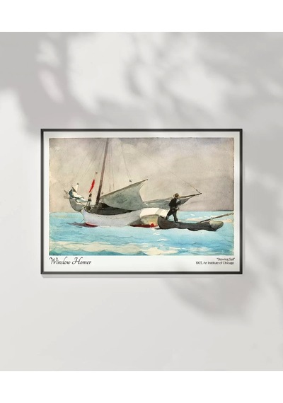 Çerçevesiz Poster Winslow Homer Yelken İstifleme