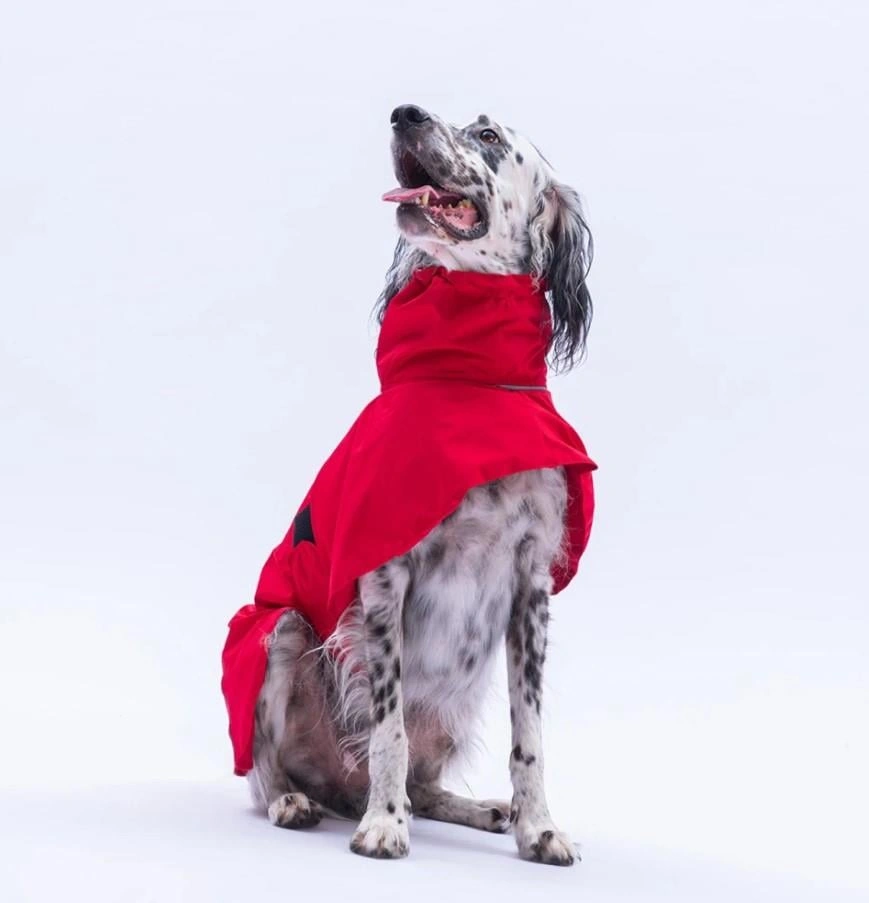 Pawstar Kırmızı Colombia Prime Su Geçirmez Orta-büyük Irk Köpek Pratik Yağmurluk