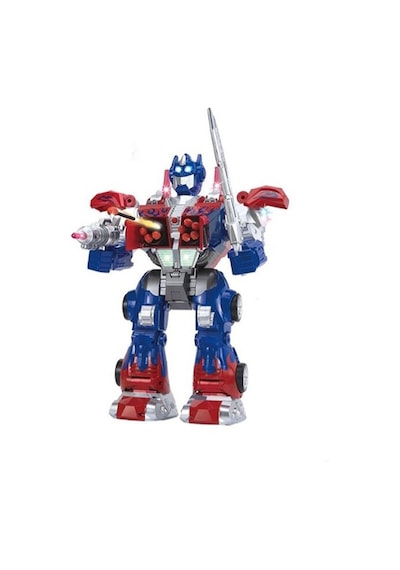Mega Büyük Oyuncak Uzaktan Kumandalı Sünger Atan Işıklı Sesli Transformers Dev Robot Optimus