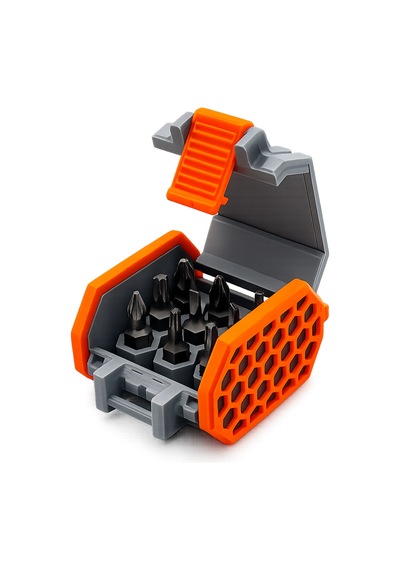 Mini Bit Kutusu Tornavida Uç Saklama Kutusu Taşınabilir Organizer Sert Plastik Bit Düzenleyici