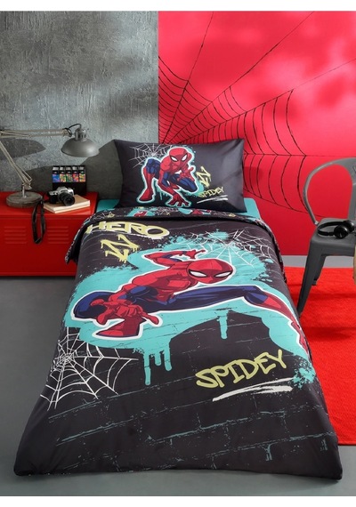 Özdilek Lisanslı Tek Kişilik Çocuk Nevresim Takımı-spiderman Gri Gri