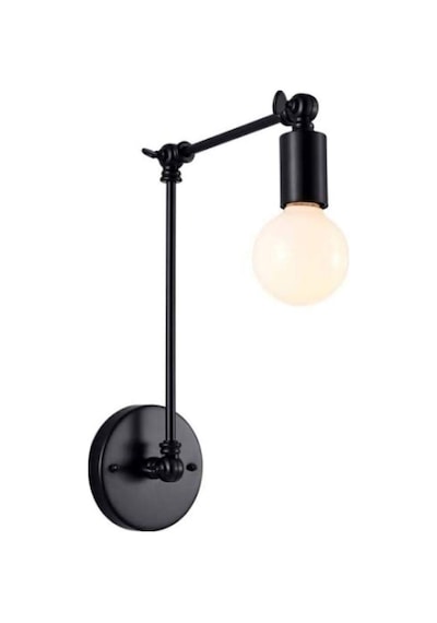 Mylights Retro Mat Siyah Akrobat Aplik Mafsalı Siyah