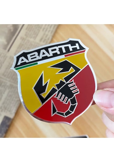 Fiat Abarth Logo 3d Alüminyum Abarth Logo Amblem Çıkartma Rozet İthal 1. Sınıf