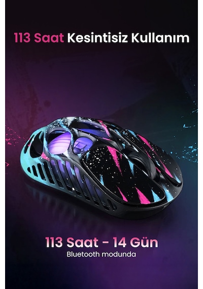 Gravastar Mercury K1 Pro+x Kablosuz Rgb Işıklı Mekanik Q Gaming Klavye Ve Optik Mouse Seti, Special Optik