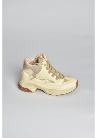 Fox Shoes V312415009 Bej Bilekli Spor Ayakkabı Sneakers Bej