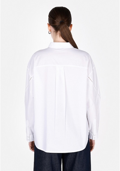 Colin's Colins Regular Fit Shirt Neck Düz Kadın Beyaz Uzun Kol Gömlek Cl1073690 Q1.v1 Wht Beyaz Colin's Colins Regular Fit Shirt Neck Düz Kadın Beyaz Uzun Kol Gömlek Cl1073690 Q1.v1 Wht Beyaz