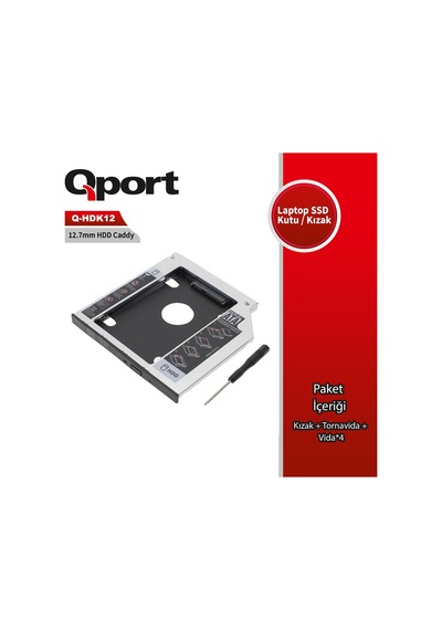 Qport Q-hdk12 2.5&quot Hdd/ssd  Cevırıcı 12.7&quot Kızak