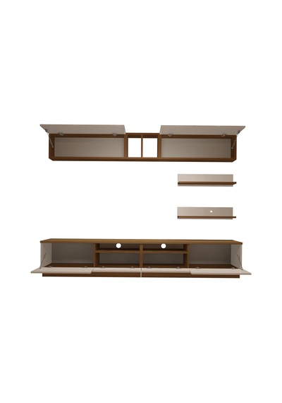 Decoraktiv Trendstyle 5220 Slm Tv Ünitesi Tv Sehpası - Ceviz Beyaz Ahşap - Beyaz