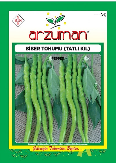 Arzuman Biber Tohumu Tatlı Kıl 1300 Adet Tohum