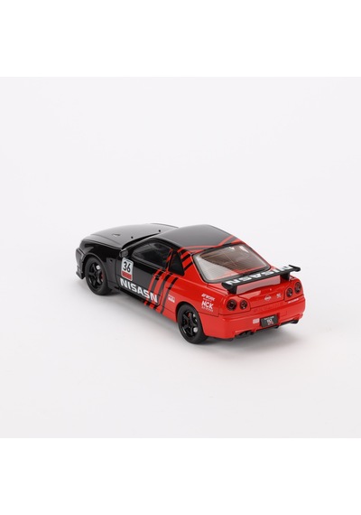 1:24 Ölçek Sesli Işıklı 4 Kapısı Kaput Ve Bagajı Açılan Stantlı Model Araç Gtr Siyah Kırmızı