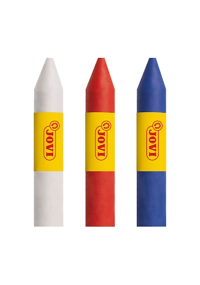 Jovı 175ad Yüz Boyası Stik Kalem 5,6gr Beyaz-kırmızı-mavi - 3'lü Renksiz