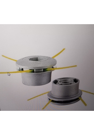 Motorlu Tırpan Örümcek Başlık Metal Universal