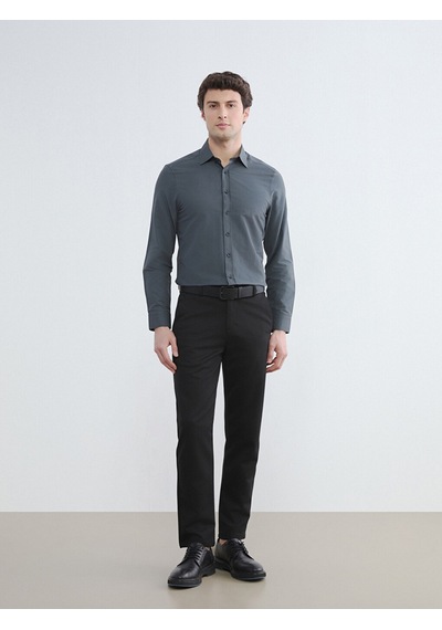 Lcw Busıness Antrasit Slim Fit Poplin Erkek Gömlek