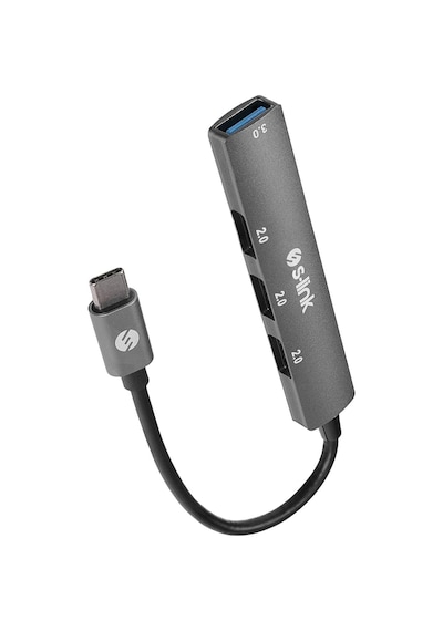 S-link Sw-u333 3 Usb 2.0, 1 Usb 3.0 Usb Metal Usb Hub, Slim Usb Çoklayıcı