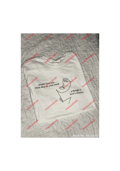 Tarzsokak Slogan Unisex Yazılı Oversize Tshirt Twgwbr5 Beyaz