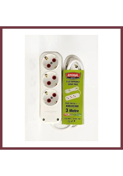 Storeşahin Düz 3 M Priz Shn0720