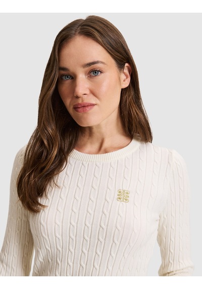 Pierre Cardin Ekru Slim Fit Basic Kazak 50331465 Vr019