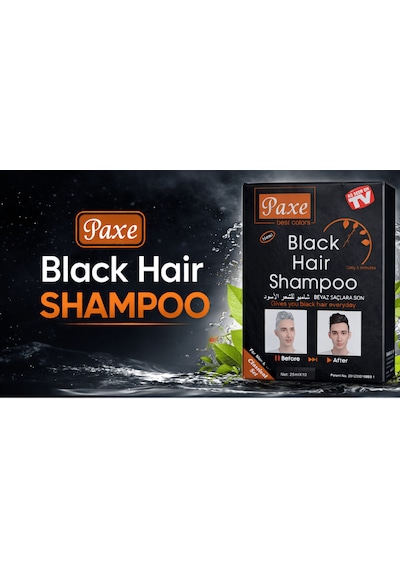 Paxe Black Hair Shampoo Beyaz Saç Kapatıcı 10lu Paket Tüm Saç Tipleri
