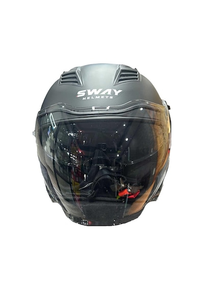 Sway 737 Açık Motosiklet Kaskı 65023 Mat Siyah