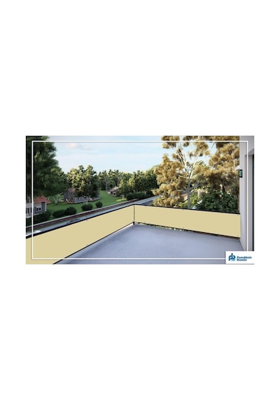 Tr Balkon Demiri Perdesi Korkuluk Perdesi Su Geçimez 80 X 550 Bej 80 X 550 Diğer