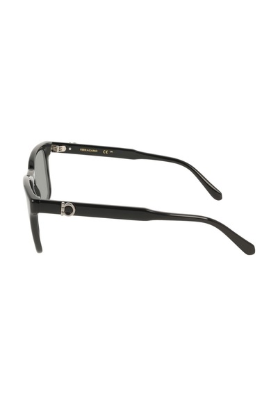 Salvatore Ferragamo Sf 2086se 001 55 Unisex Dikdörtgen Siyah Kemik Güneş Gözlüğü Siyah