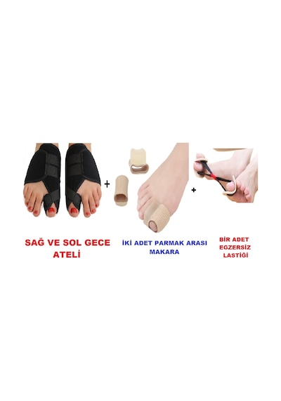 Bunion Kemik Koruyucu  Set Baş Parmak Kemik Çıkıntısı Önleyici