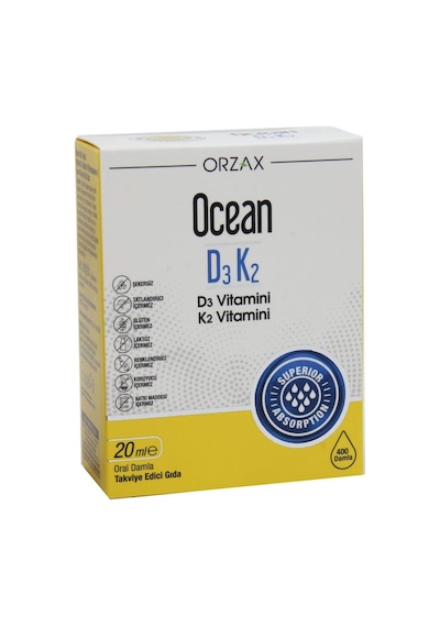 Vitamin D3 K2 Damla 20 Ml