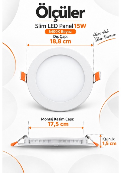 Onerous Beyaz Led Işık, 15w, 220v