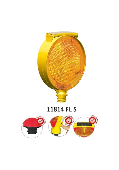 11814 Fl S Evelux Solar Flaşörlü Ledli Lamba