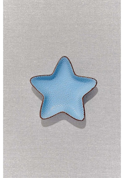 Pasabahce Starfish Seramik Tabak L Mavi - 1 Adet