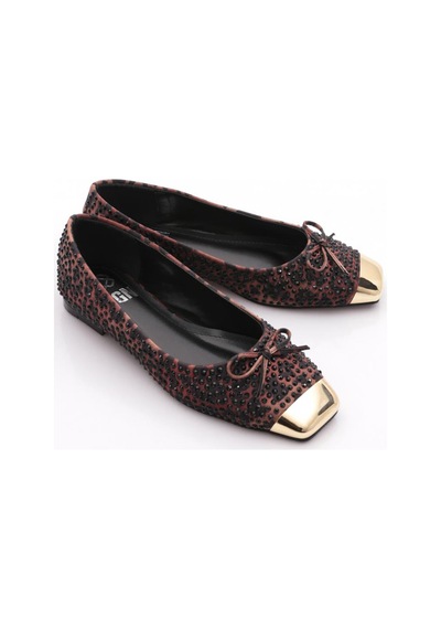 Dgn 8033 Kadin Taşli Babet Leopar