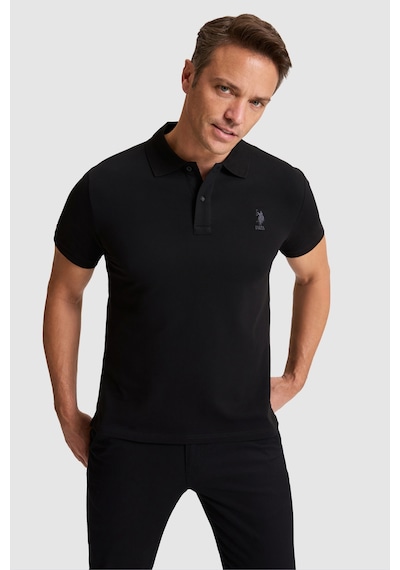 U.s. Polo Assn. Erkek Siyah Tişört Basic 50322303-vr046