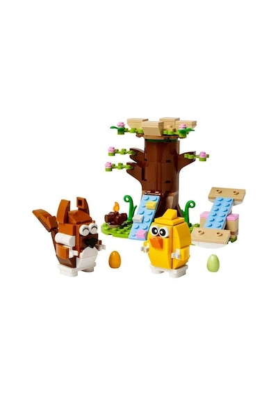 LEGO® İlkbahar Hayvan Parkı 40709 - 8 Yaş ve Üzeri Çocuklar için Kuş ve Sincap İçeren Yaratıcı Oyuncak Yapım Seti (172 Parça)