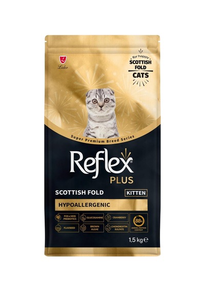 Plus Scottish Fold Hipoalerjenik Yavru Kedi Maması, 1,5 Kg