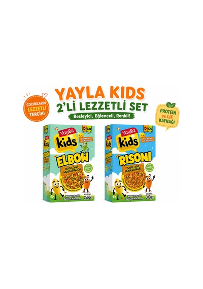 Kids 2 Li Avantajlı Makarna Seti Elbow 250 Gr + Risoni 300 Gr Çocuklara Özel - 876620153