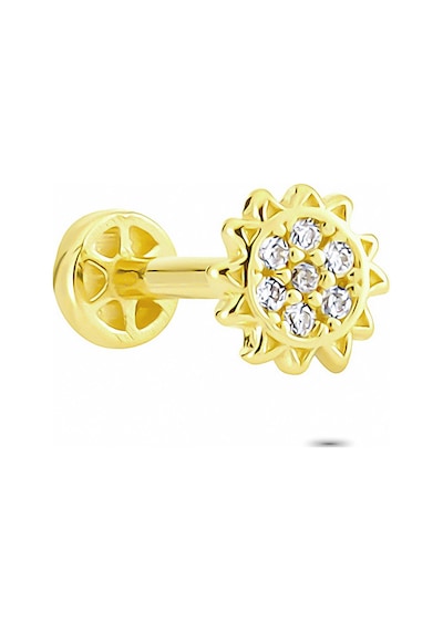 Glorria Altın Güneş Tragus Piercing Altın