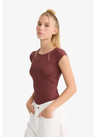 Defacto Coool Basic Düz Kolsuz Çıtçıtlı Body F7824ax25aubr469 Bordo