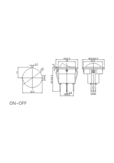Ender Işıklı Yuvarlak Anahtar 0-1 21mm