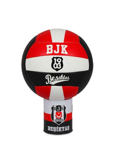 Dekomus İle Bjk 1903 Voleybol Topu, Siyah-kırmızı-beyaz, Lisanslı Kulüp Temalı, Özel Tasarım