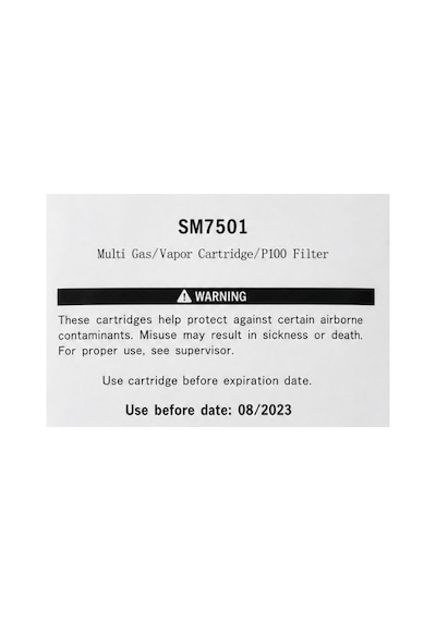 Sm7501 Multi Gaz Buhar Kartuşu P100 Filtre Endüstriyel Solunum Koruma