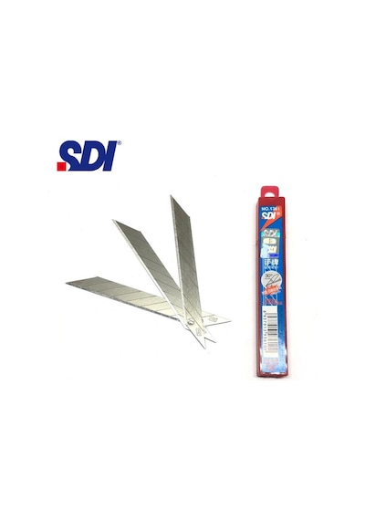 Sdı 1361 Çelik Maket Bıçağı Falçata Ucu Yedeği 9mm 30 Derece Küçük 10'lu
